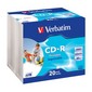 Компакт-диск 43424 Verbatim CD-R,20pk диск Wide Inkjet Ptintable ID Branded SC AZO 700MB 52X