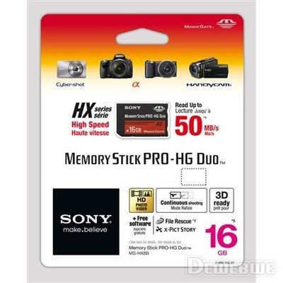 Фото Sony Memory Stick Pro Duo HG 16Gb (MSHX16B)