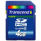  Transcend SDHC (Class 6) 4GB (TS4GSDHC6)