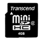  Transcend mini-SD High Capacity 4 GB